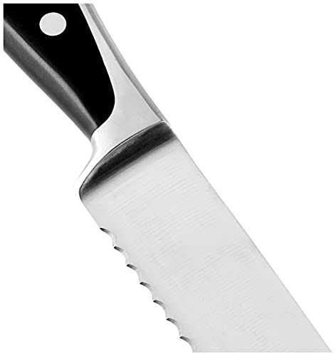 HENCKELS Forged Synergy Bread Knife, 8-inch, Black/Stainless Steel