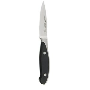 henckels forged synergy paring knife, 3-inch, black/stainless steel