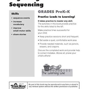 Learning Line: Beginning Sequencing, Prek - Kindergarten Workbook