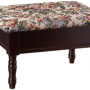 Frenchi Furniture Foot Stool, Cherry