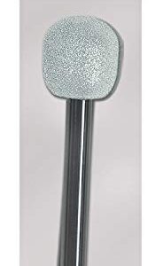 Glittered Microphone (silver & black) Party Accessory (1 count) (1/Pkg)