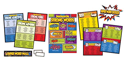 Carson Dellosa Super Power Super Word Choices Bulletin Board Set (110311)