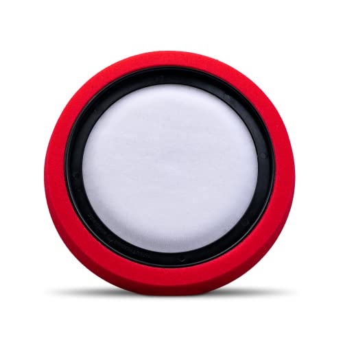 Chemical Guys BUFX_107HEX BUFX_107_HEX - Self-Centered Hex Logic Perfection Micro-Fine Finishing Pad for Sealants and Waxes, Red (7.5 Inch Fits 7 Inch Backing Plate)