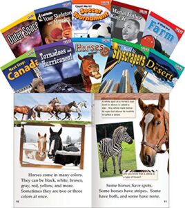 teacher created materials – time for kids informational text: set 2 – 10 book set – grade 2 – guided reading level i – m