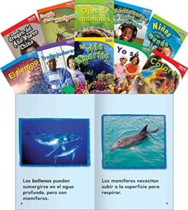 teacher created materials – time for kids informational text readers (spanish) set 2 – 10 book set – grade 1 – guided reading level a – i