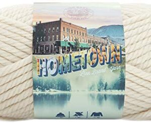 Lion Brand Yarn (1 Skein) Hometown Bulky, Houston Cream yarn, 1-Pack