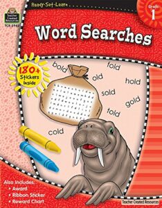 ready•set•learn: word searches, grade 1 from teacher created resources