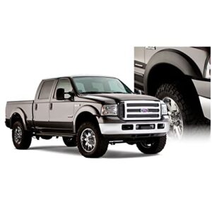 Bushwacker Extend-A-Fender Extended Front & Rear Fender Flares | 4-Piece Set, Black, Smooth Finish | 20928-02 | Fits 1999-2007 Ford F-250/F-350 Super Duty Styleside