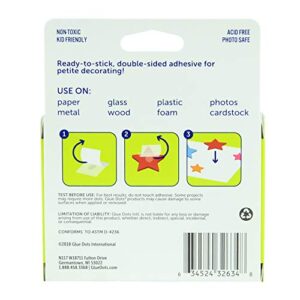 Glue Dots Double-Sided Mini Dots, 3/16'', Clear, Pack of 600 (32634)