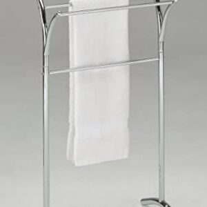 King's Brand Furniture-3 Tier Metal Freestanding Bathroom Towel Rack Stand Organizer, Chrome
