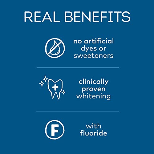 Tom's of Maine Natural Simply White Fluoride Toothpaste, Clean Mint, 4.7 oz. 6-Pack (Packaging May Vary)