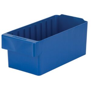 akro-mils 31162 akrodrawer stackable plastic storage drawer storage bin, (11-5/8-inch x 5-9/16-inch x 4-5/8-inch), blue, (6-pack)