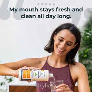 Premium Oxyfresh Pro Formula Fresh Mint Mouthwash – Patented Zinc Mouthwash for All Day Fresh Breath & Healthy Gums – Refreshing & Alcohol Free Mouthwash | 16oz