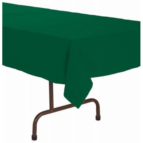 Creative Converting TABLECOVER 54"X 108" TIS/Poly, 54" x 108", Hunter Green