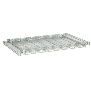 safco products industrial wire shelving extra shelf pack 48″w x 24″d (starter and add-on units sold separately), (qty. 2), metallic gray