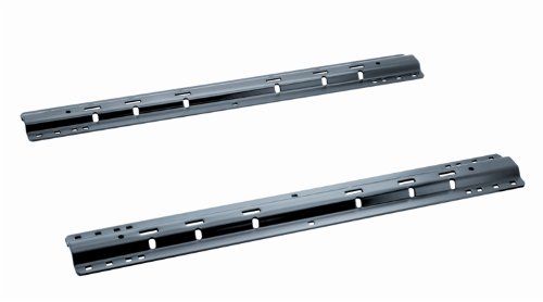 58058 Black Powder Coat 38 lbs. Fifth Wheel Mounting Rails with 10-Bolt Design