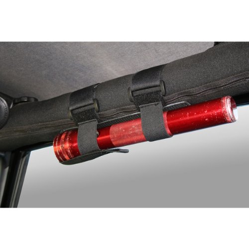 Rugged Ridge 11205.20 Flashlight Holder, Sport Bar Mounted, Black; 55-Current CJ/Wrangler