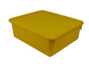 romanoff, yellow double stowaway tray with lid