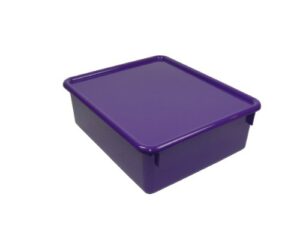 romanoff, purple double stowaway tray with lid