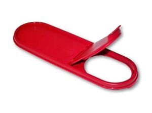 tupperware super modular mate oval pour seal red