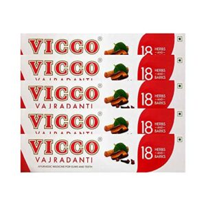 vicco herbal toothpaste (pack of 5)