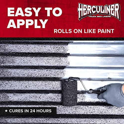 HERCULINER Black 6 Foot Truck Bed Roll on Bedliner Kit