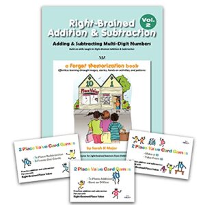 right-brained addition & subtraction vol. 2, book & games