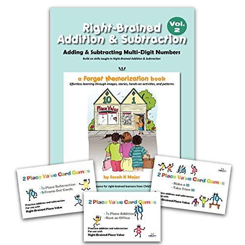 Right-Brained Addition & Subtraction Vol. 2, Book & Games
