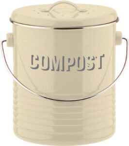 typhoon vintage kitchen collection | compost caddy – cream