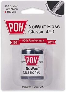 poh dental floss unwaxed 100 yd (12x100yd)