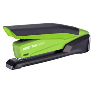 bostitch inpower spring-powered desktop stapler, green (1123)