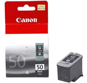 canon pg-50 ink cartridge, black – in retail packaging