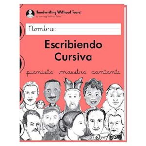 Learning Without Tears Escribiendo Cursiva (Spanish)-Handwriting Without Tears Grade 3, Cursive, Letters, Words, Sentence Practice-School and Home use