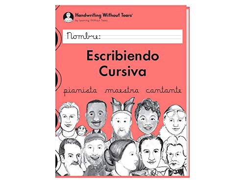 Learning Without Tears Escribiendo Cursiva (Spanish)-Handwriting Without Tears Grade 3, Cursive, Letters, Words, Sentence Practice-School and Home use