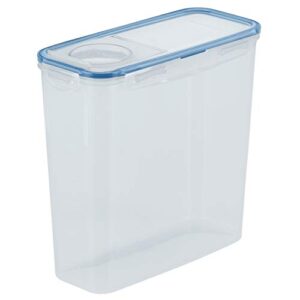 locknlock easy essentials food storage with flip lid/airtight container, bpa free, 14.3-cup, clear