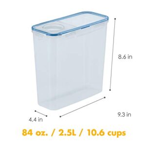 LocknLock Easy Essentials Food Storage with Flip Lid/Airtight container, BPA Free, 14.3-Cup, Clear