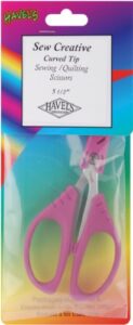 havel’s sew creative 5-1/2-inch curved tip sewing/quilting scissors-pink comfort grips