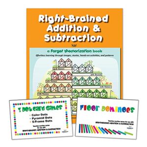 right-brained addition & subtraction book and games