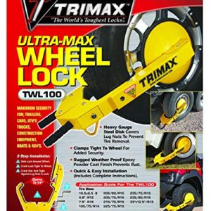 Trimax TWL100 Ultra-Max Adjustable Wheel Lock