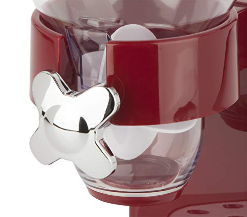 Zevro /GAT103 Indispensable Dry Food Dispenser, Single Control, Red/Chrome