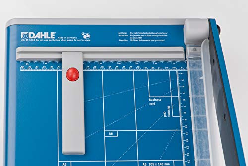 Dahle - 00533-21261 533 Professional Guillotine Trimmer, 13-3/8" Cut Length, 15 Sheet Capacity, Self-Sharpening, Manual Clamp, German Engineered Cutter