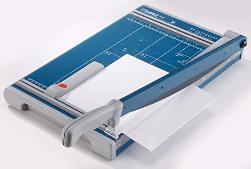 Dahle - 00533-21261 533 Professional Guillotine Trimmer, 13-3/8" Cut Length, 15 Sheet Capacity, Self-Sharpening, Manual Clamp, German Engineered Cutter