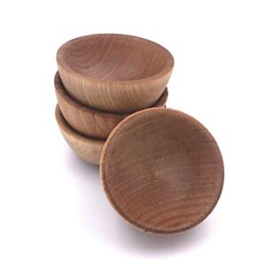 lamson treespirit condiment cups, 2-1/2″ x 1-3/8″, set of 4, north american hardwood