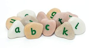 yellow door yd-10 alphabet pebbles – lowercase, kindergarten grade to 3 grade, 5″ h, 3″ l, 3″ w