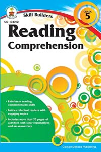 carson dellosa | skill builders reading comprehension workbook | 5th grade, 80pgs