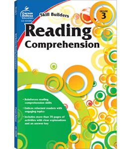 carson dellosa | skill builders reading comprehension workbook | 3rd grade, 80pgs