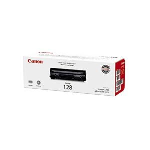 canon genuine toner cartridge 128 black (3500b001), 1-pack, for canon imageclass mf4450, mf4500/4700/4800 series, d500 series, l100, l190 laser printer
