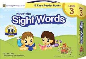 meet the sight words – level 3 – easy reader books (boxed set of 12 books)