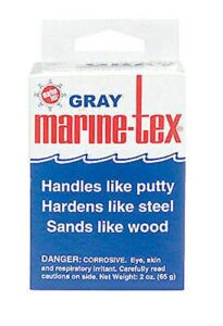 marine tex might repair kit 2 ounce, gray
