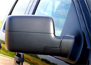 cipa 11800 custom towing mirror – ford, pair, black & silver, 18 inch